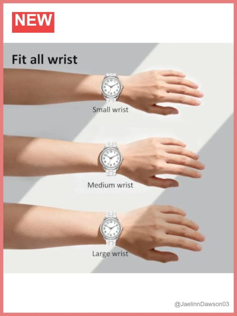 Women's 35mm Easy Reader Watch Silicone Strap Quartz Water Resistant